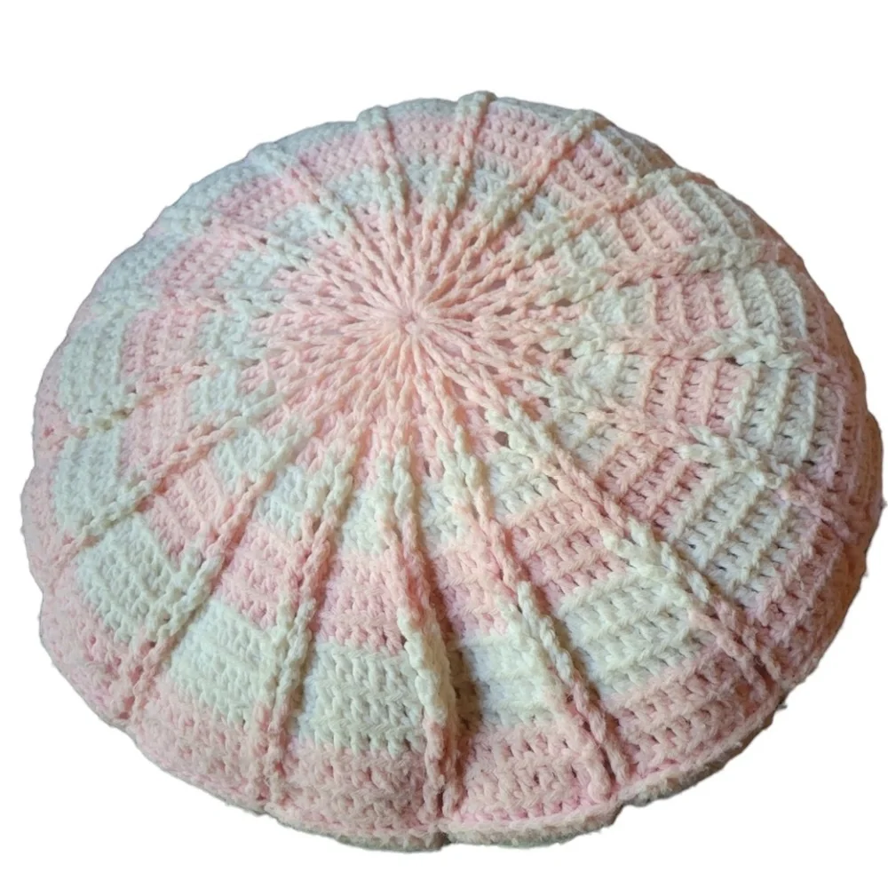 Vintage pink white